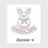 Douanenaam Konijn Boerderij Dierlijke Sticker (Vel)