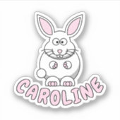 Douanenaam Konijn Boerderij Dierlijke Sticker (Voorkant)