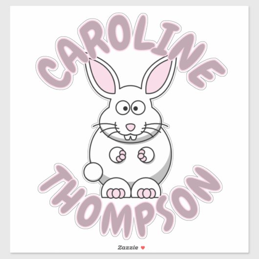 Douanenaam Konijnendier Boerderij Sticker (Vel)