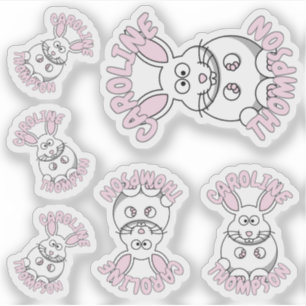 Douanenaam Konijnendier Boerderij Sticker