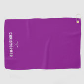 Douanenaam Magenta Golfhanddoek (Horizontaal)