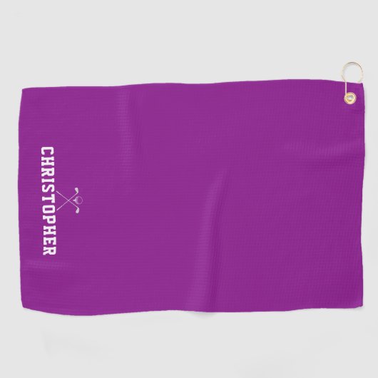 Douanenaam Magenta Golfhanddoek (Horizontaal)