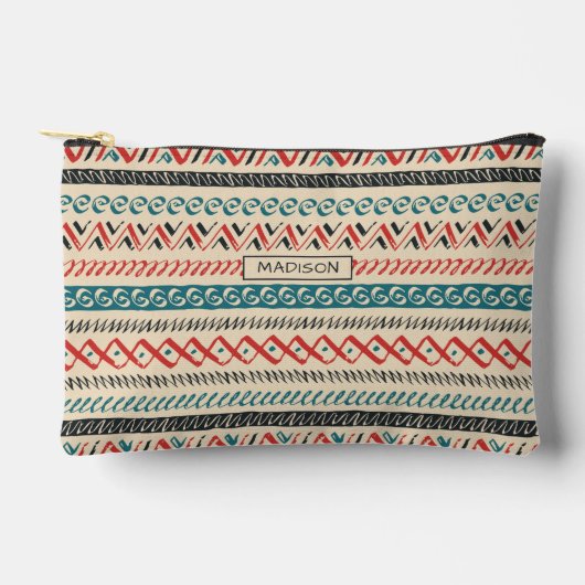 Douanenaam Mexicaans/Azteeks Patroon Etui (Voorkant)