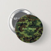 Douanenaam Militair Groen Camouflage Patroon Ronde Button 5,7 Cm (Voorkant /achterkant)