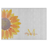 Douanenaam Monogram Botanisch Snijplank (Voorkant)