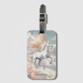 Douanenaam Mooie Eenhoorn Bagagelabel (Voorkant (verticaal))
