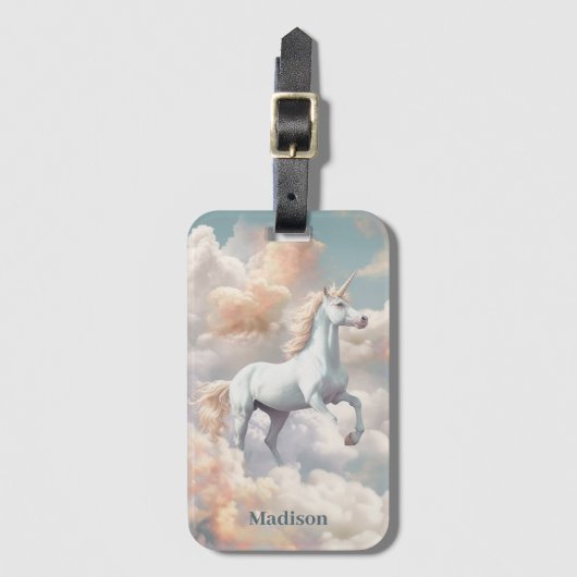 Douanenaam Mooie Eenhoorn Bagagelabel (Voorkant (verticaal))