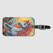 Douanenaam Mooie Eenhoorn Bagagelabel (Voorkant (horizontaal))