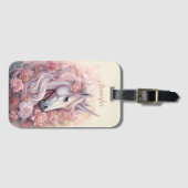 Douanenaam Mooie Eenhoorn Bagagelabel (Voorkant (horizontaal))