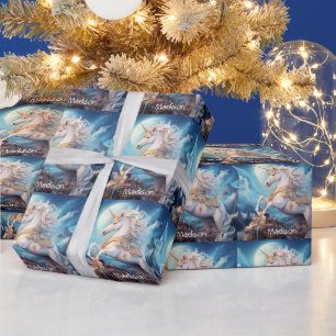 Douanenaam Mooie Eenhoorn Cadeaupapier