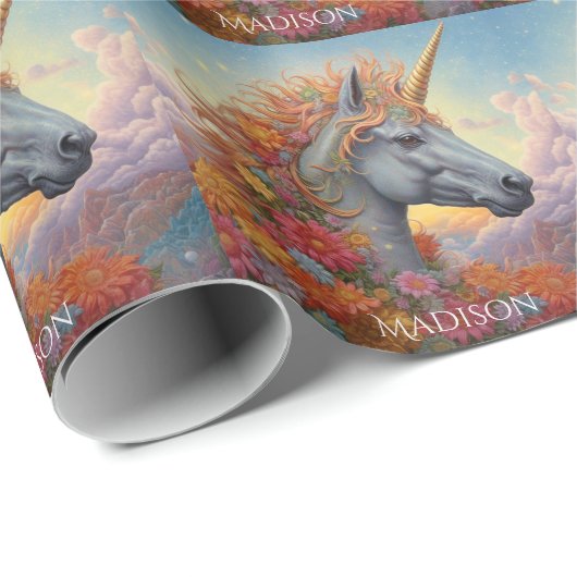 Douanenaam Mooie Eenhoorn Cadeaupapier (Rol Hoek)