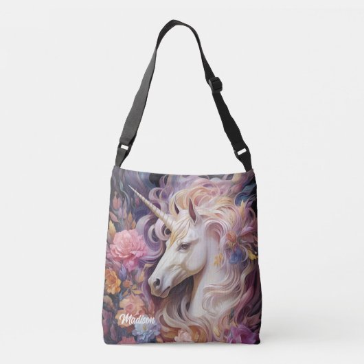 Douanenaam Mooie Eenhoorn Crossbody Tas (Achterkant)