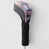 Douanenaam Mooie Eenhoorn Golfheadcover (Schuin)