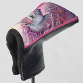 Douanenaam Mooie Eenhoorn Golfheadcover (3/4 voorkant)