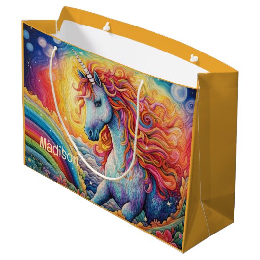 Douanenaam Mooie Eenhoorn Groot Cadeauzakje (Achterkant Gekanteld)