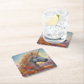 Douanenaam Mooie Eenhoorn Kartonnen Onderzetters (Insitu)