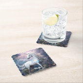 Douanenaam Mooie Eenhoorn Kartonnen Onderzetters (Insitu)