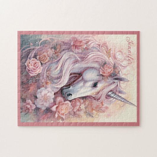 Douanenaam Mooie Eenhoorn Legpuzzel (Horizontaal)