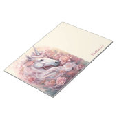 Douanenaam Mooie Eenhoorn Notitieblok (Schuin)