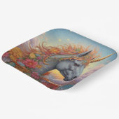 Douanenaam Mooie Eenhoorn Papieren Bordje (Gebogen)