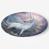 Douanenaam Mooie Eenhoorn Papieren Bordje (Gekanteld)