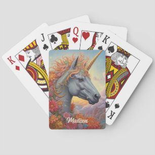 Douanenaam Mooie Eenhoorn Pokerkaarten
