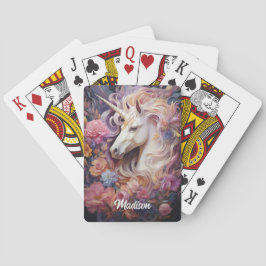 Douanenaam Mooie Eenhoorn Pokerkaarten