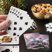 Douanenaam Mooie Eenhoorn Pokerkaarten (Insitu)