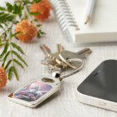 Douanenaam Mooie Eenhoorn Sleutelhanger (Zijkant)