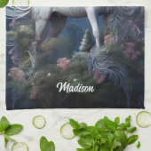 Douanenaam Mooie Eenhoorn Theedoek (Gevouwen)