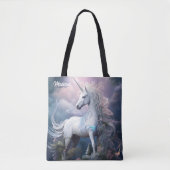 Douanenaam Mooie Eenhoorn Tote Bag (Voorkant)