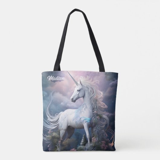 Douanenaam Mooie Eenhoorn Tote Bag (Achterkant)