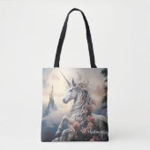 Douanenaam Mooie Eenhoorn Tote Bag (Voorkant)
