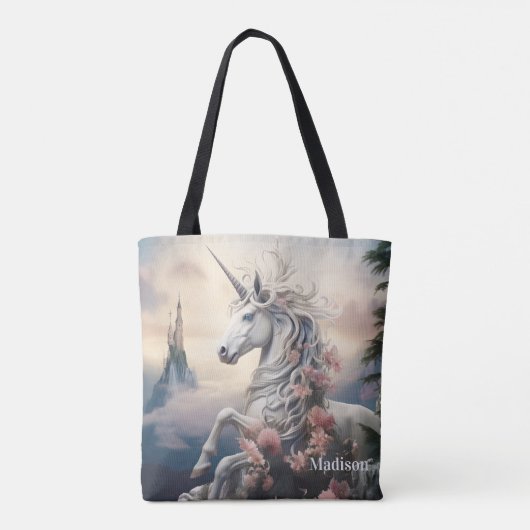 Douanenaam Mooie Eenhoorn Tote Bag (Achterkant)