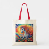 Douanenaam Mooie Eenhoorn Tote Bag (Achterkant)