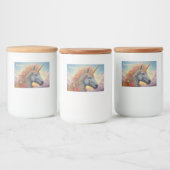 Douanenaam Mooie Eenhoorn Voedselcontainer Etiket (Flessen)