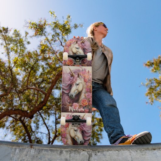 Douanenaam Mooie Eenhoorns Persoonlijk Skateboard (Buiten 1)