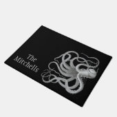 Douanenaam nautische octopus  kraken strand deurmat (Schuin)