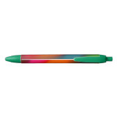 Douanenaam Neon van Rood, Roze, Sinaasappel & Groe Zwarte Inkt Pen (Achterkant)