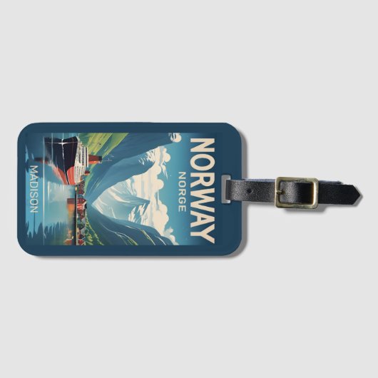 Douanenaam Noorwegen Bagagelabel (Voorkant (horizontaal))