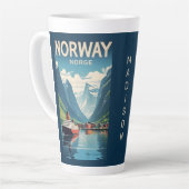 Douanenaam Noorwegen Latte Mok (Linkerhoek)