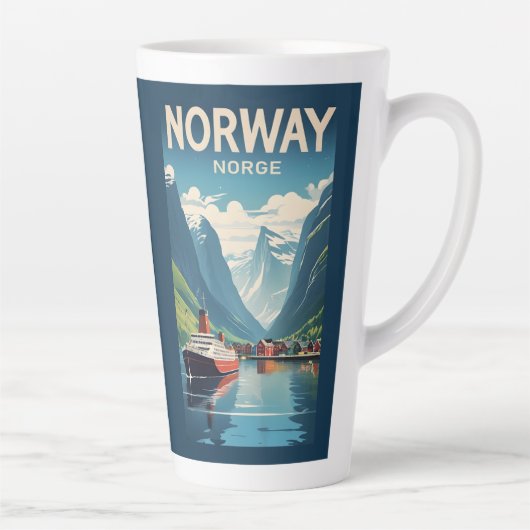 Douanenaam Noorwegen Latte Mok (Rechts)