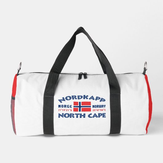 Douanenaam Nordkapp Noorwegen Plunjezak (Achterkant)