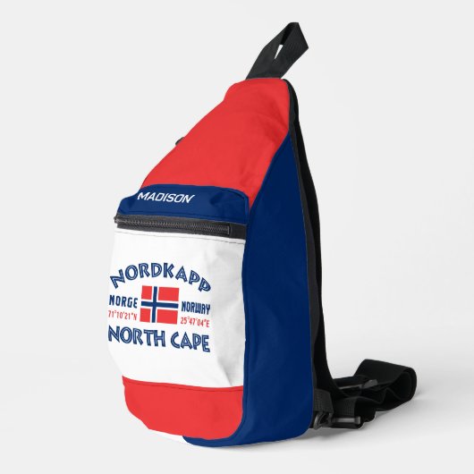 Douanenaam Nordkapp Noorwegen Sling Bag (Rechterhoek)