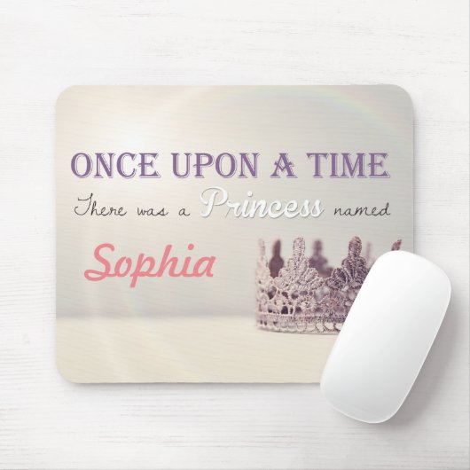 Douanenaam 'Once Upon a Time' Princess Crown Muismat (Met muis)