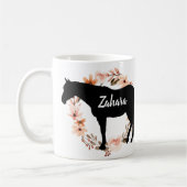 Douanenaam paardenpaardrijden koffiemok (Links)