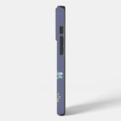 Douanenaam Paars Grijs Botanisch Wildflower Case-Mate iPhone Case (Achterkant / Links)