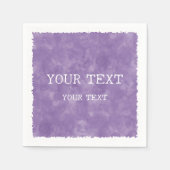 Douanenaam Paarse Waterverf Servet (Voorkant)