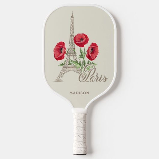 Douanenaam Parijs Frankrijk Pickleball Paddle (Voorkant)