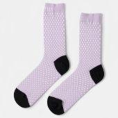 Douanenaam Pastel Lavendel Paarse Polka Dot Sokken (Links)